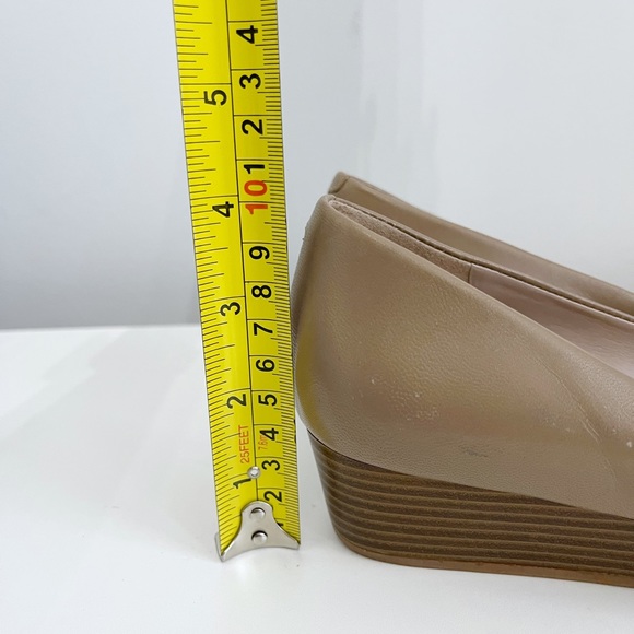 Cole Haan Open Toe Wedge in Tan - Picture 4 of 7